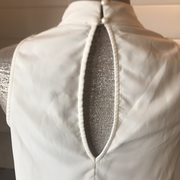 Boohoo High Neck Lace Front Swing Dress 8 NWT - Picture 9 of 16